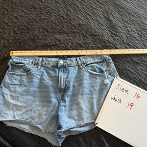 GAP Light Blue Denim Cutoff Shorts